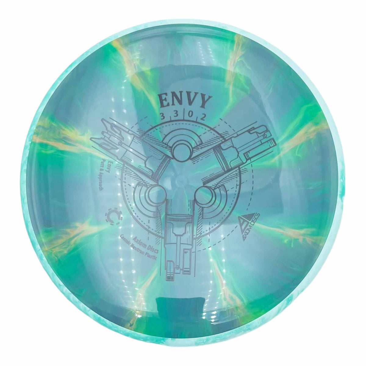 Axiom Discs Cosmic Neutron Envy putter and approach - Green / Light Green