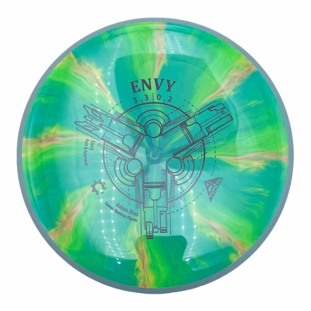 Axiom Discs Cosmic Neutron Envy putter and approach - GReen / Grey