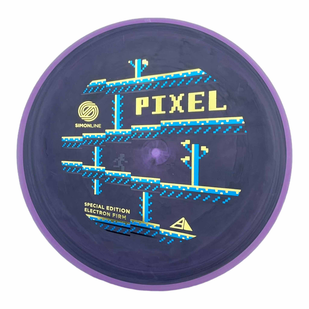 Axiom Discs Simon Line Electron Firm Pixel Special Edition putter and approach - Purple / Blue / Gold