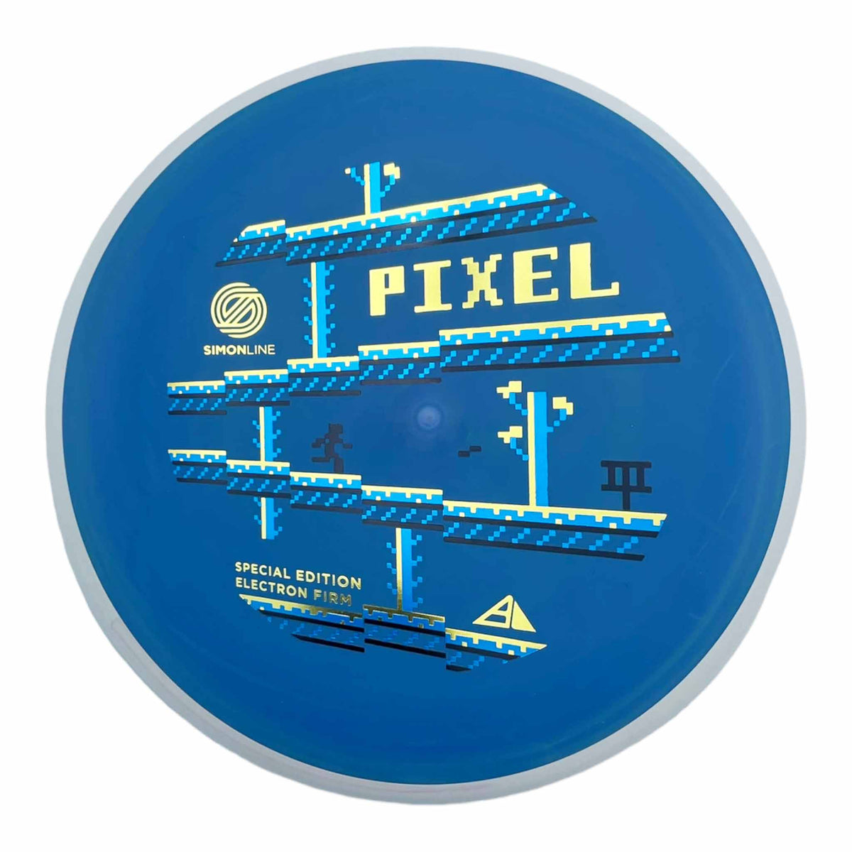 Axiom Discs Simon Line Electron Firm Pixel Special Edition putter and approach - Blue / Gold