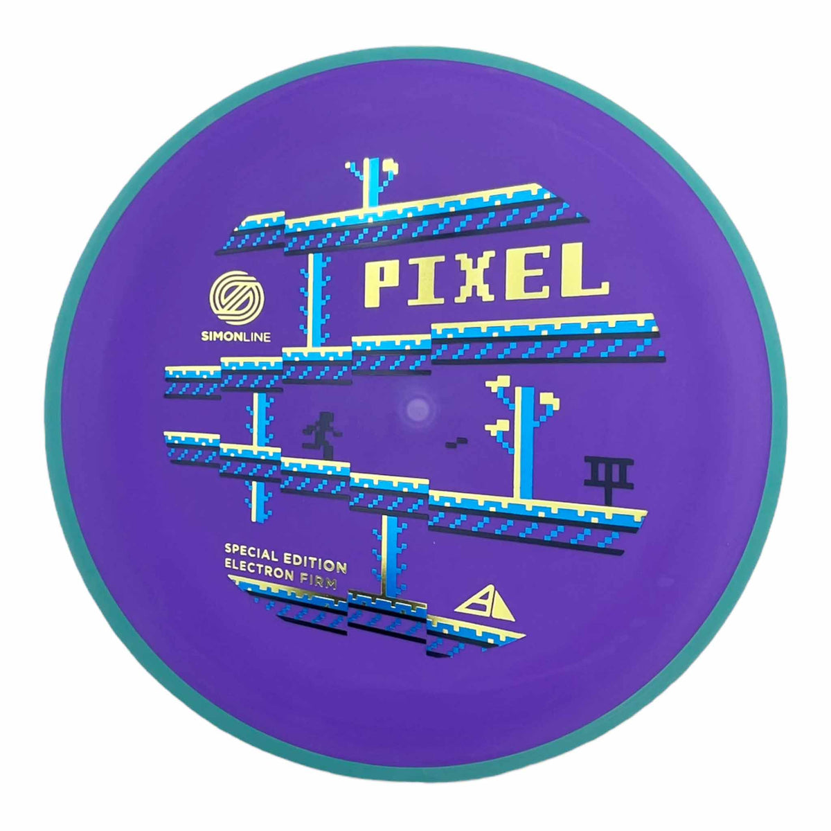 Axiom Discs Simon Line Electron Firm Pixel Special Edition putter and approach - Purple / Teal