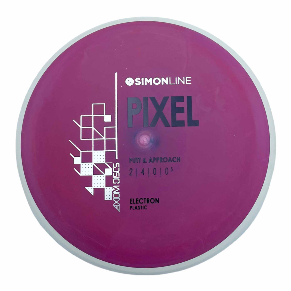 Axiom Discs Simon Line Electron Pixel putter and approach - Burgundy / White