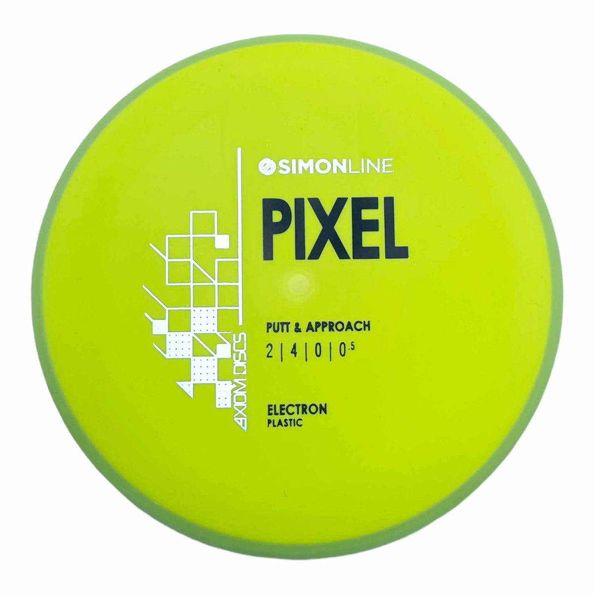 Axiom Discs Simon Line Electron Pixel putter and approach - Yellow / Lime Green