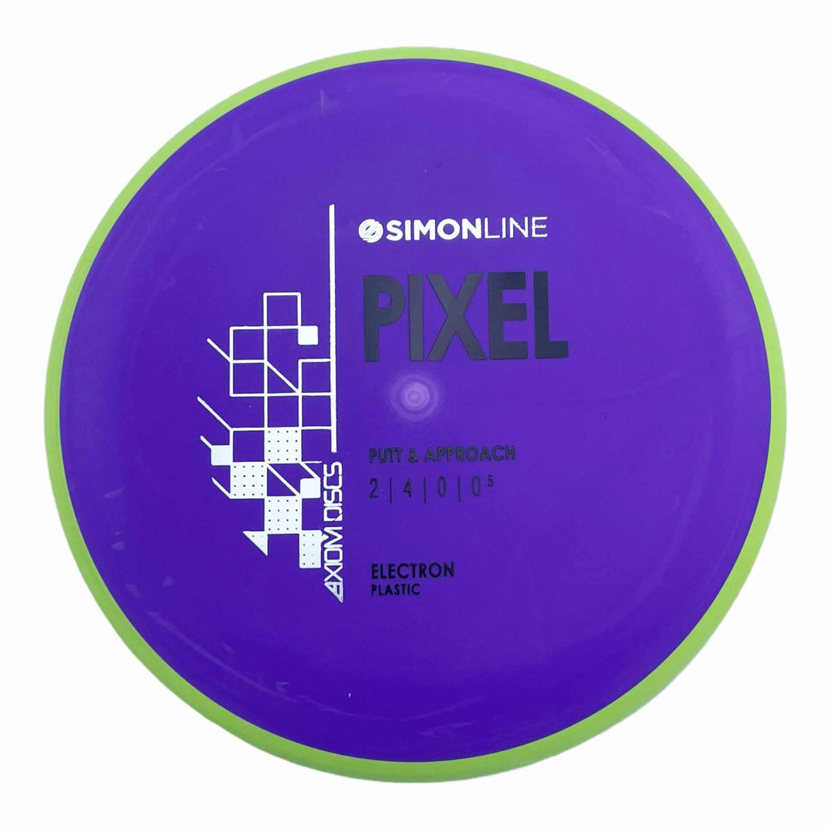 Axiom Discs Simon Line Electron Pixel putter and approach - Purple / Lime Green