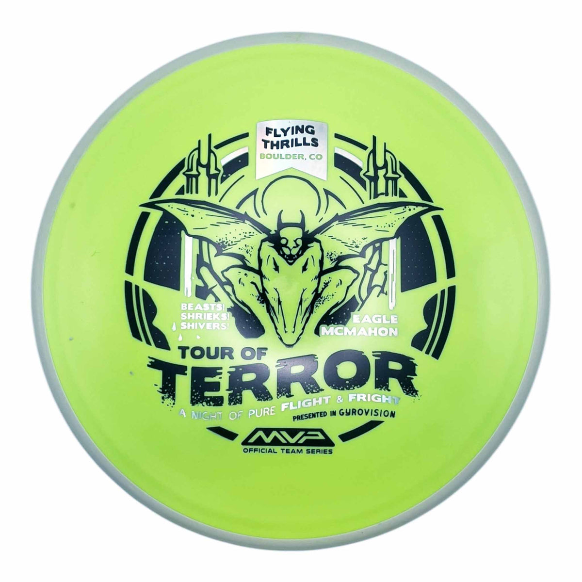 Axiom Discs Fission Pyro Eagle McMahon Halloween Special Edition - Lime Green / White