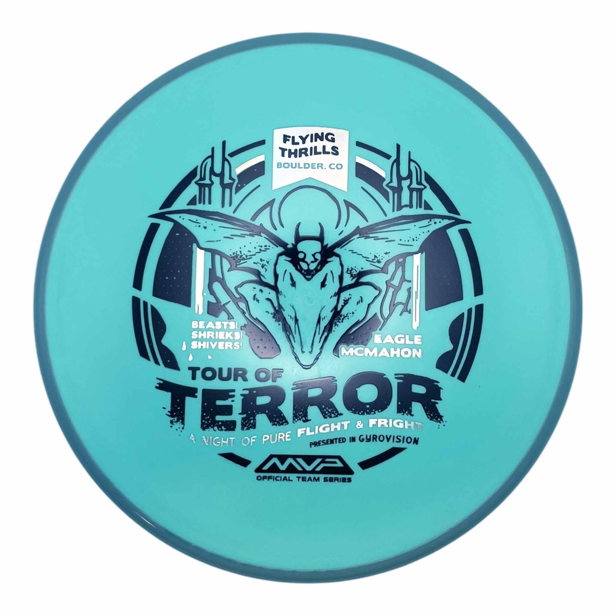 Axiom Discs Fission Pyro Eagle McMahon Halloween Special Edition - Turquoise / Grey