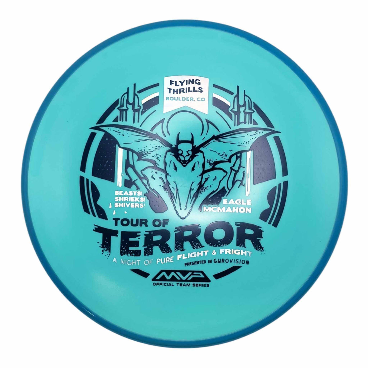 Axiom Discs Fission Pyro Eagle McMahon Halloween Special Edition - Turquoise / Blue