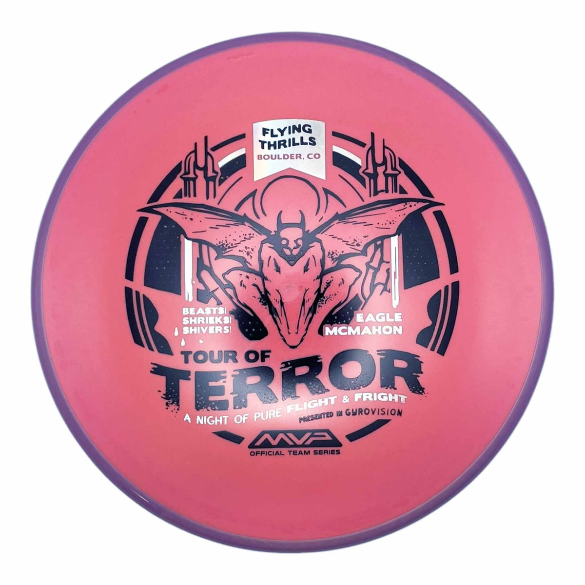 Axiom Discs Fission Pyro Eagle McMahon Halloween Special Edition - Peach / Purple