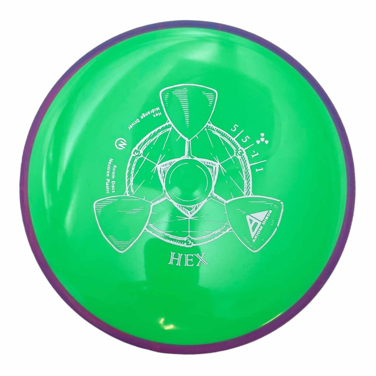 Axiom Discs Neutron Hex - Green / Purple