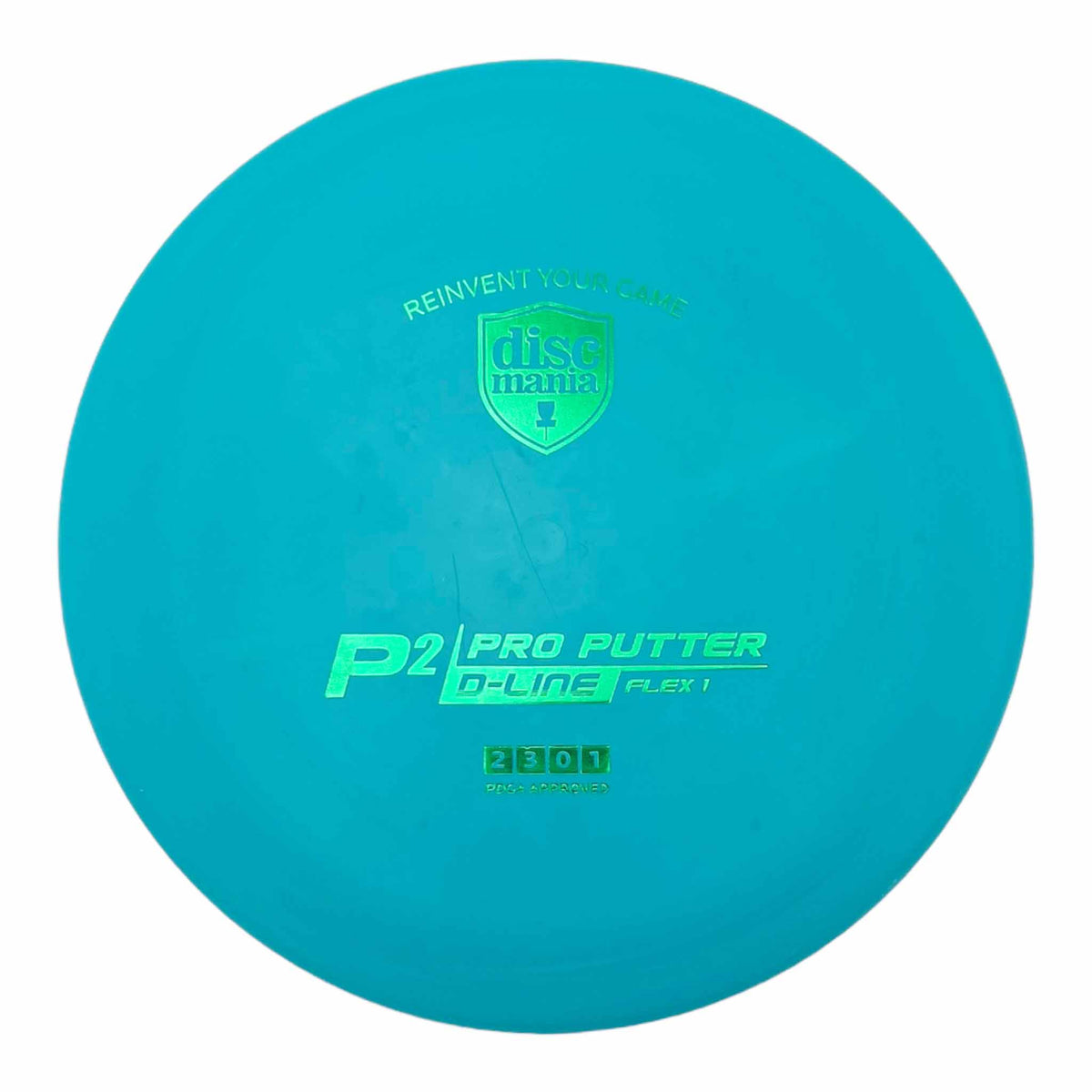 Discmania D-Line P2 Flex 1 Pro Putter - Teal / Green