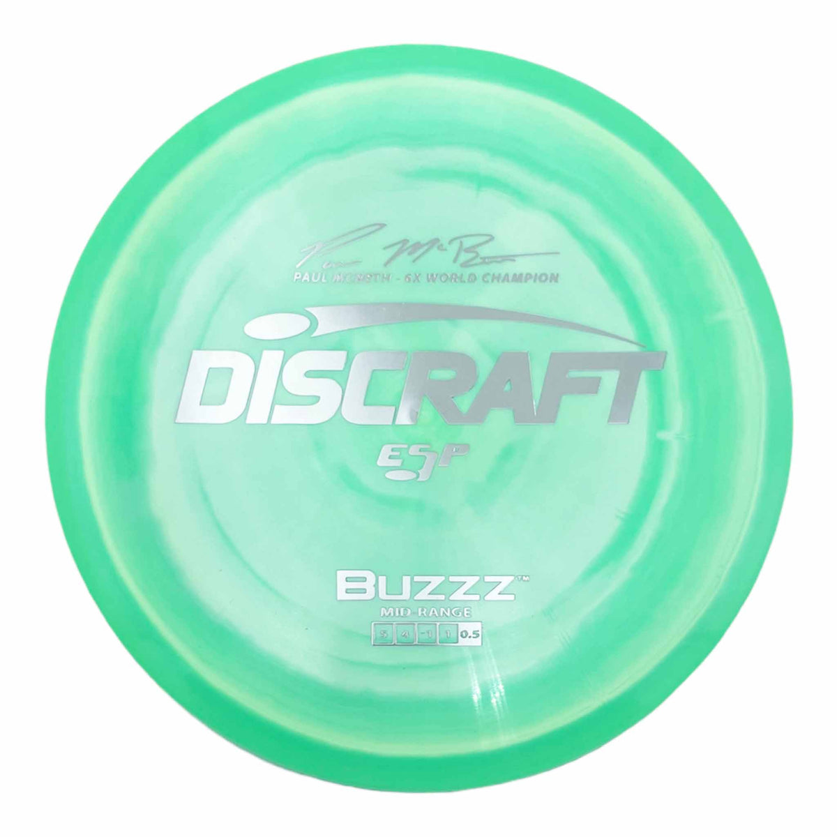 Discraft ESP Buzzz Paul McBeth Signature Series midrange - Green / Silver