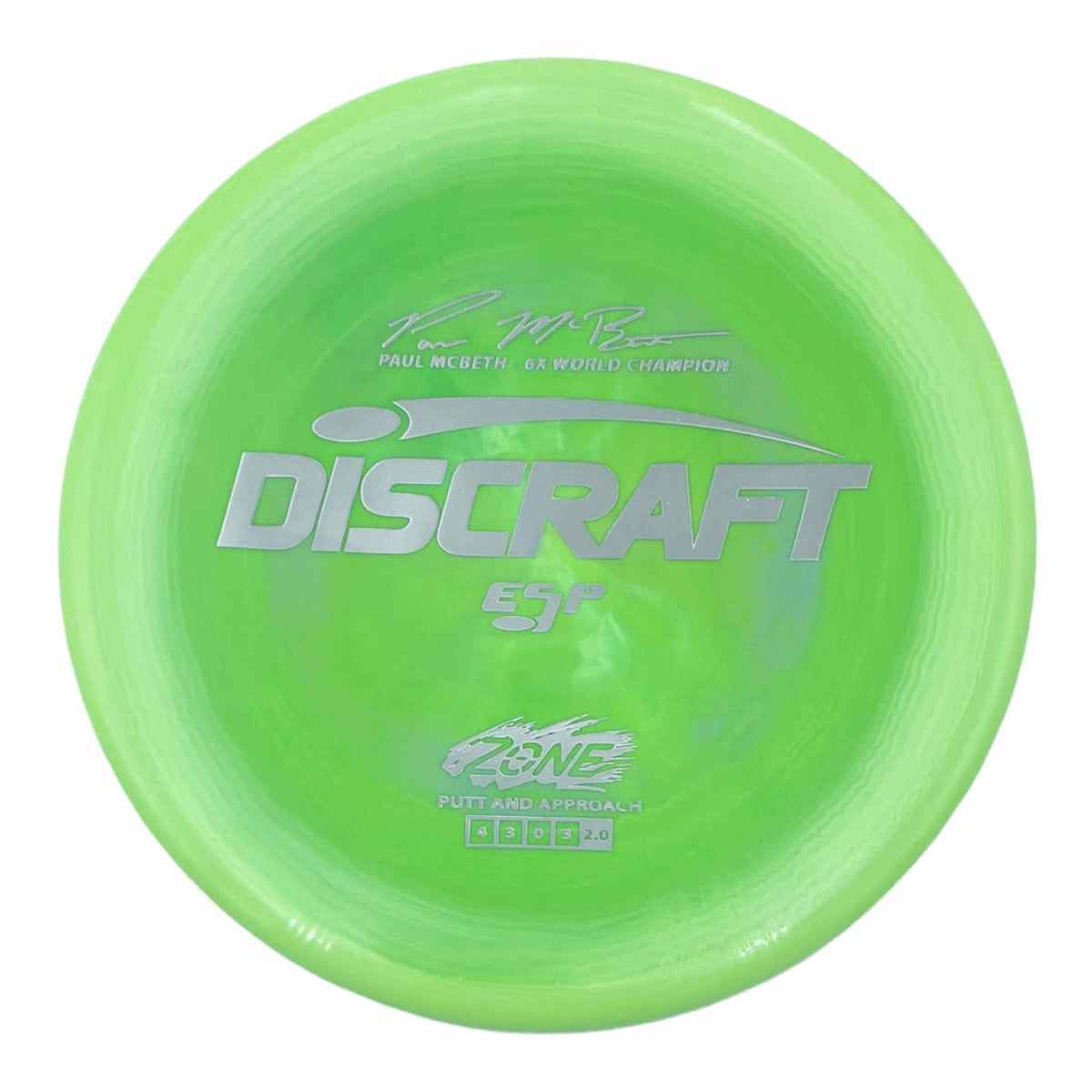 Discraft ESP Zone putter and approach - Green / Silver