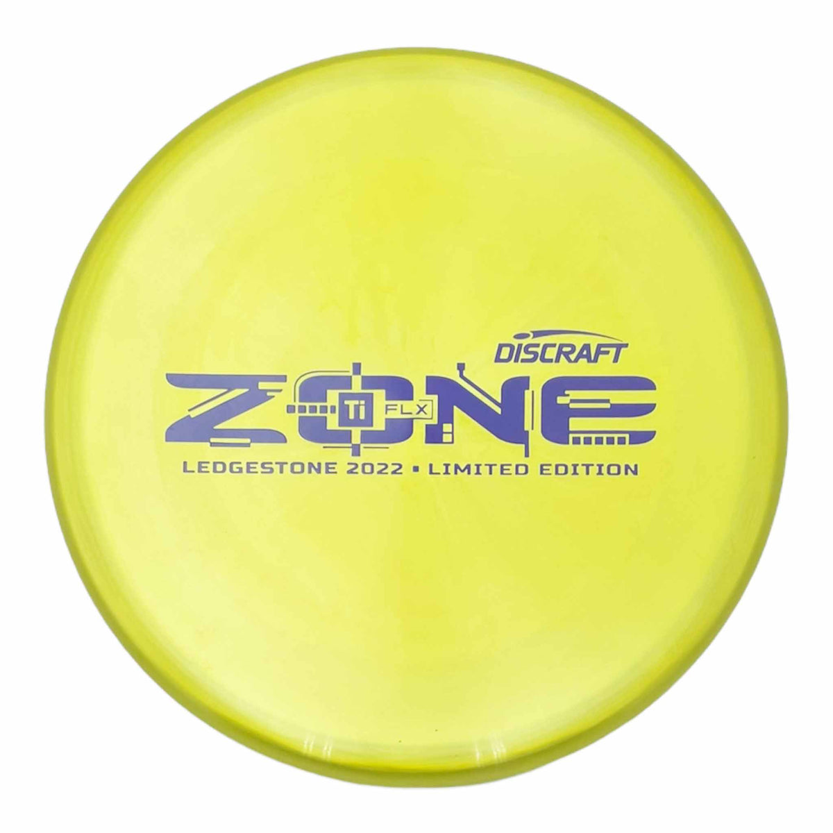 Discraft 2022 Ledgestione Limited Edition Ti FLX Zone putter and approach - Yellow / Purple