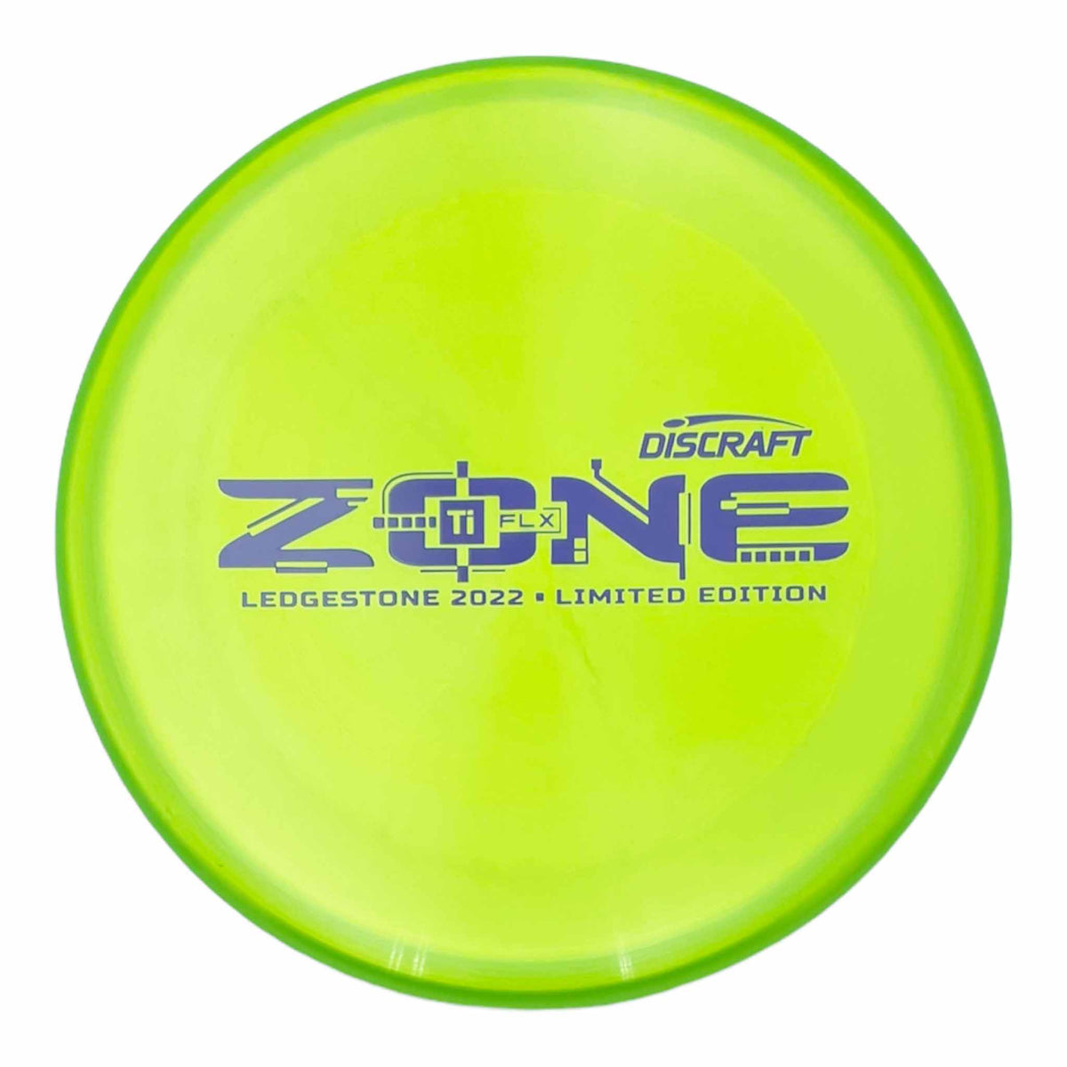 Discraft 2022 Ledgestione Limited Edition Ti FLX Zone putter and approach - Green / Purple