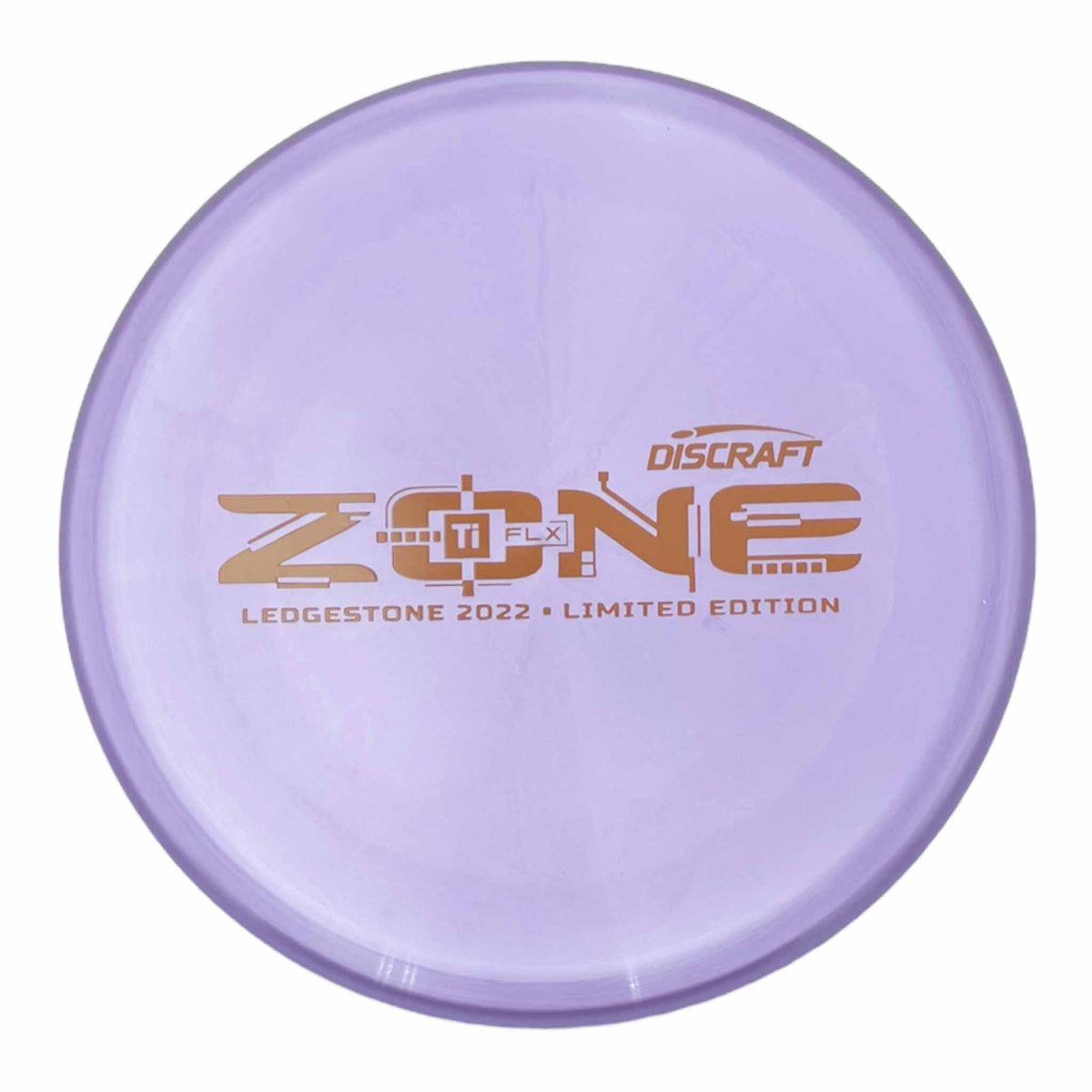 Discraft 2022 Ledgestione Limited Edition Ti FLX Zone putter and approach - Purple / Orange