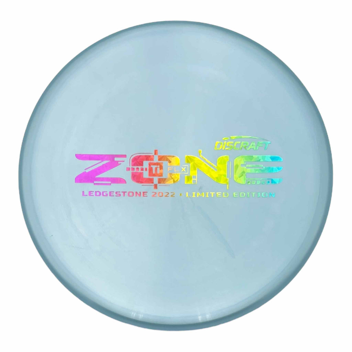 Discraft 2022 Ledgestione Limited Edition Ti FLX Zone putter and approach - Grey / Rainbow