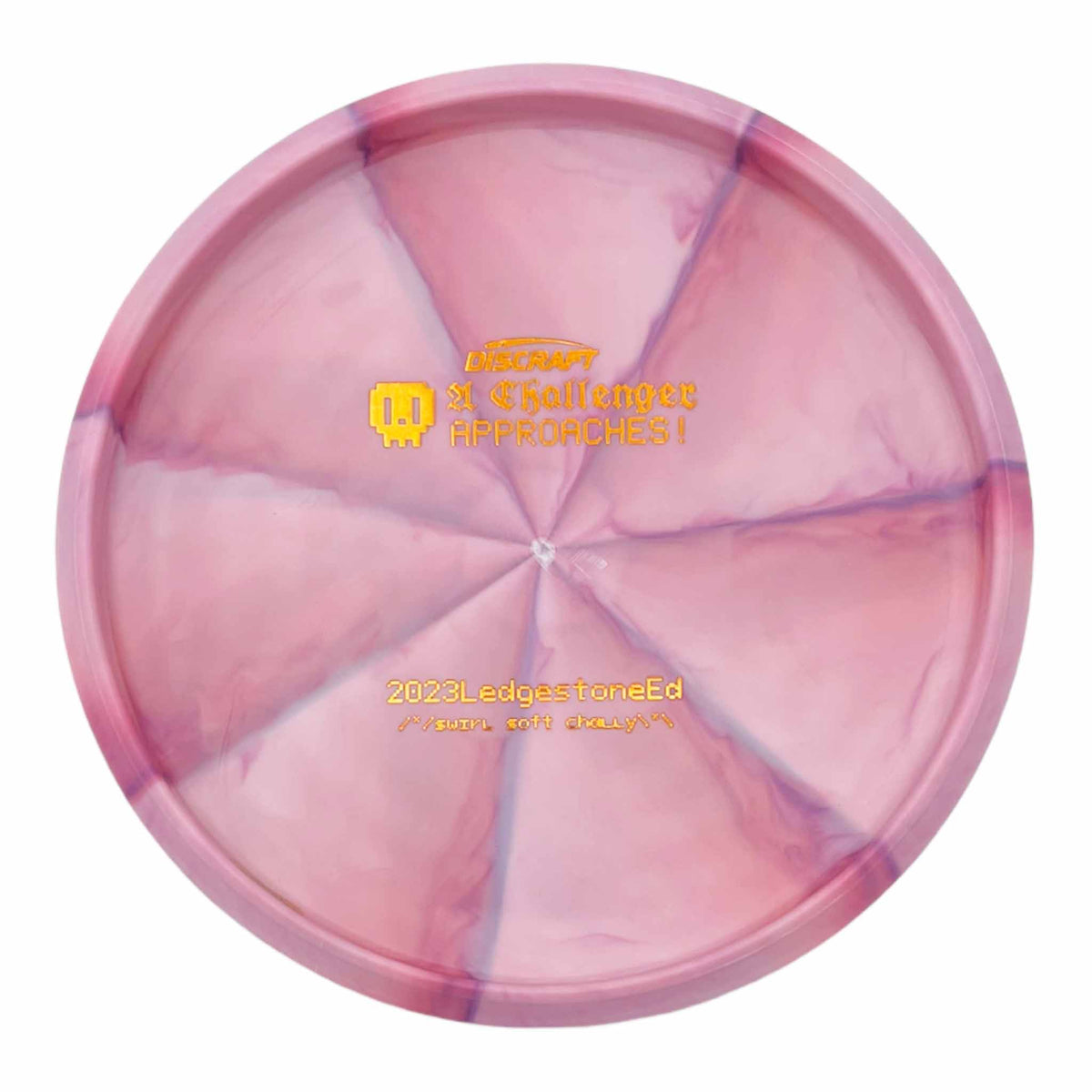 Discraft Ledgestone 2023 Swirl Soft Challenger putter - Coral / Orange