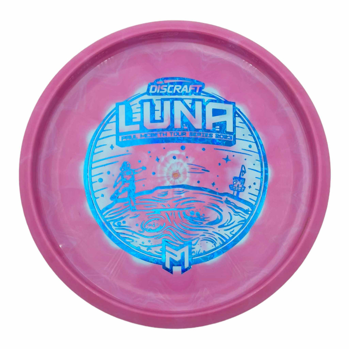 Discraft 2023 Paul McBeth Tour Series Luna putter and approach - Pink / Blue
