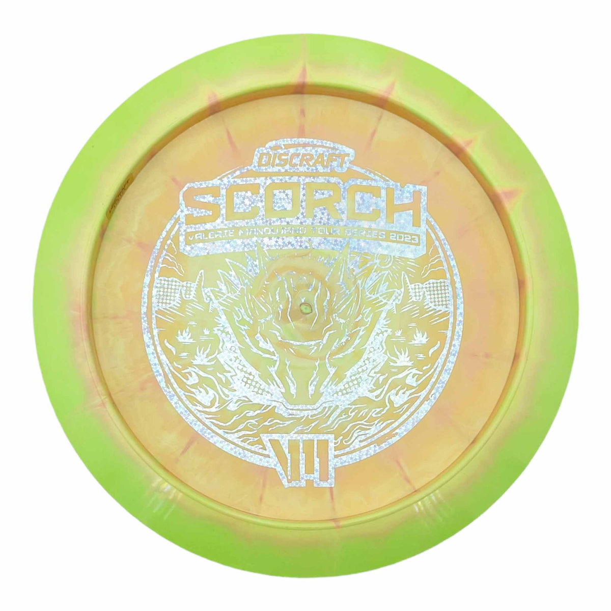 Discraft 2023 Valerie Mandujano Tour Series Scorch distance driver - Lime / Silver