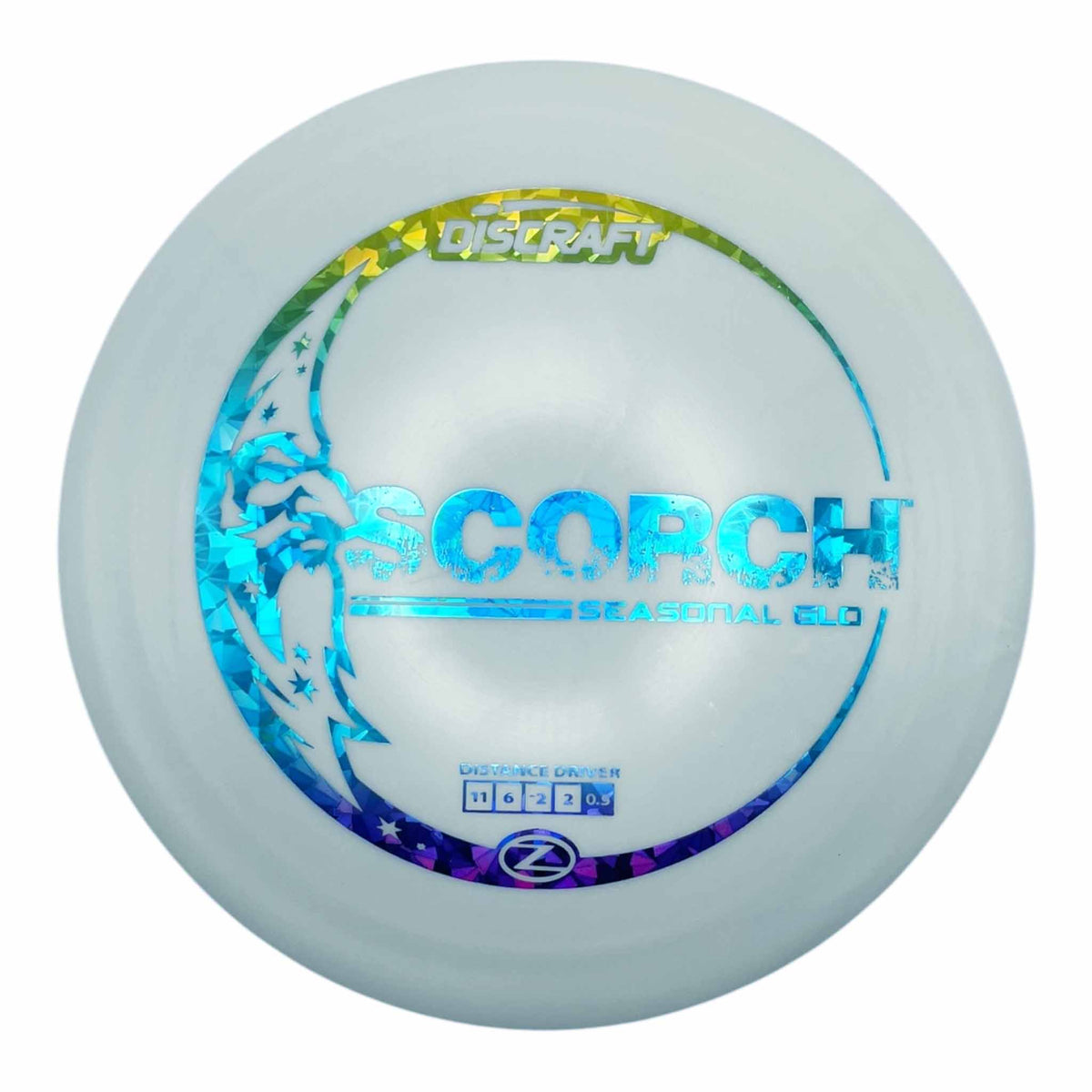 Discraft Z-Glo Scorch Distance Driver - Blue / Yellow