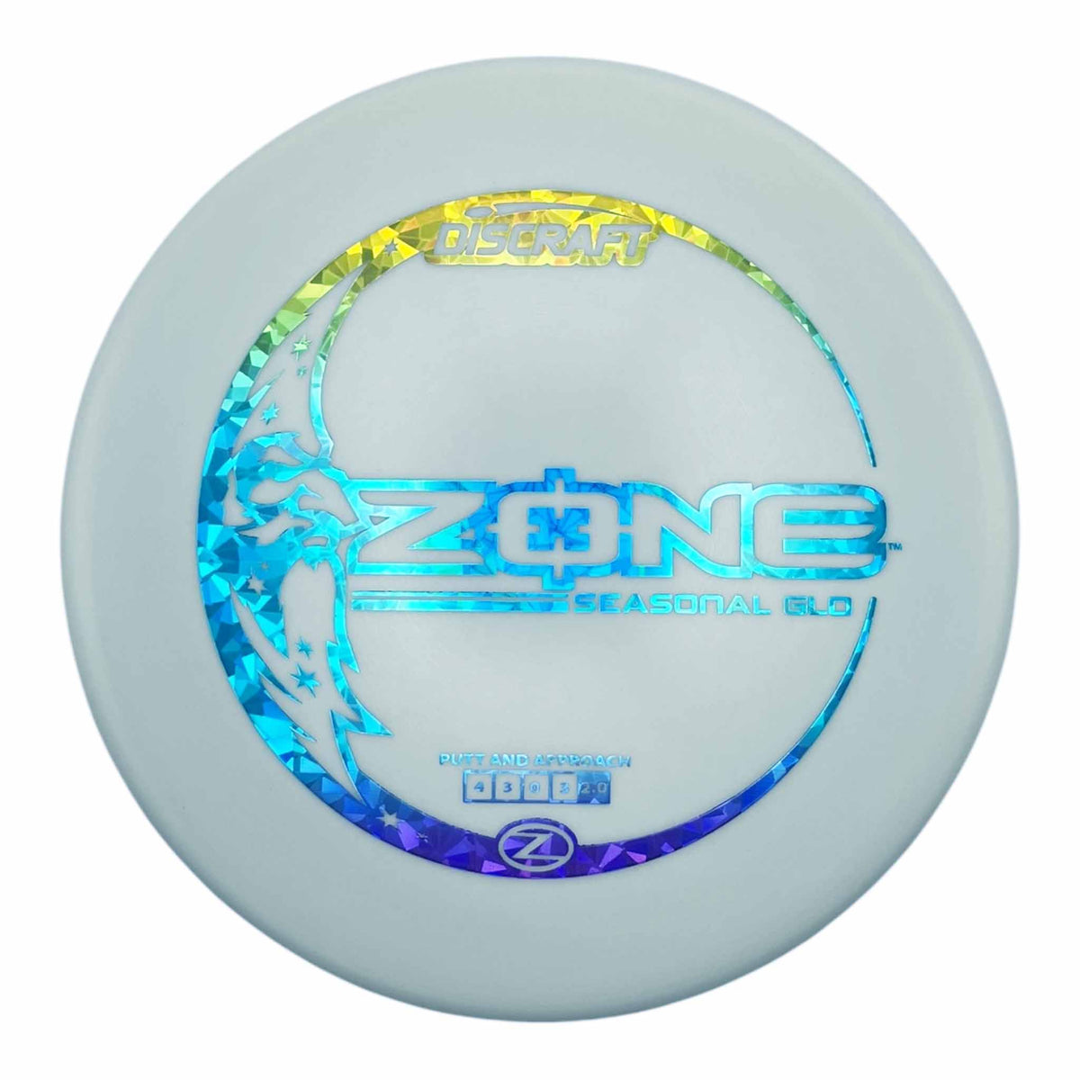 Discraft Z Glo Zone Putter &amp; Approach - Blue / Yellow