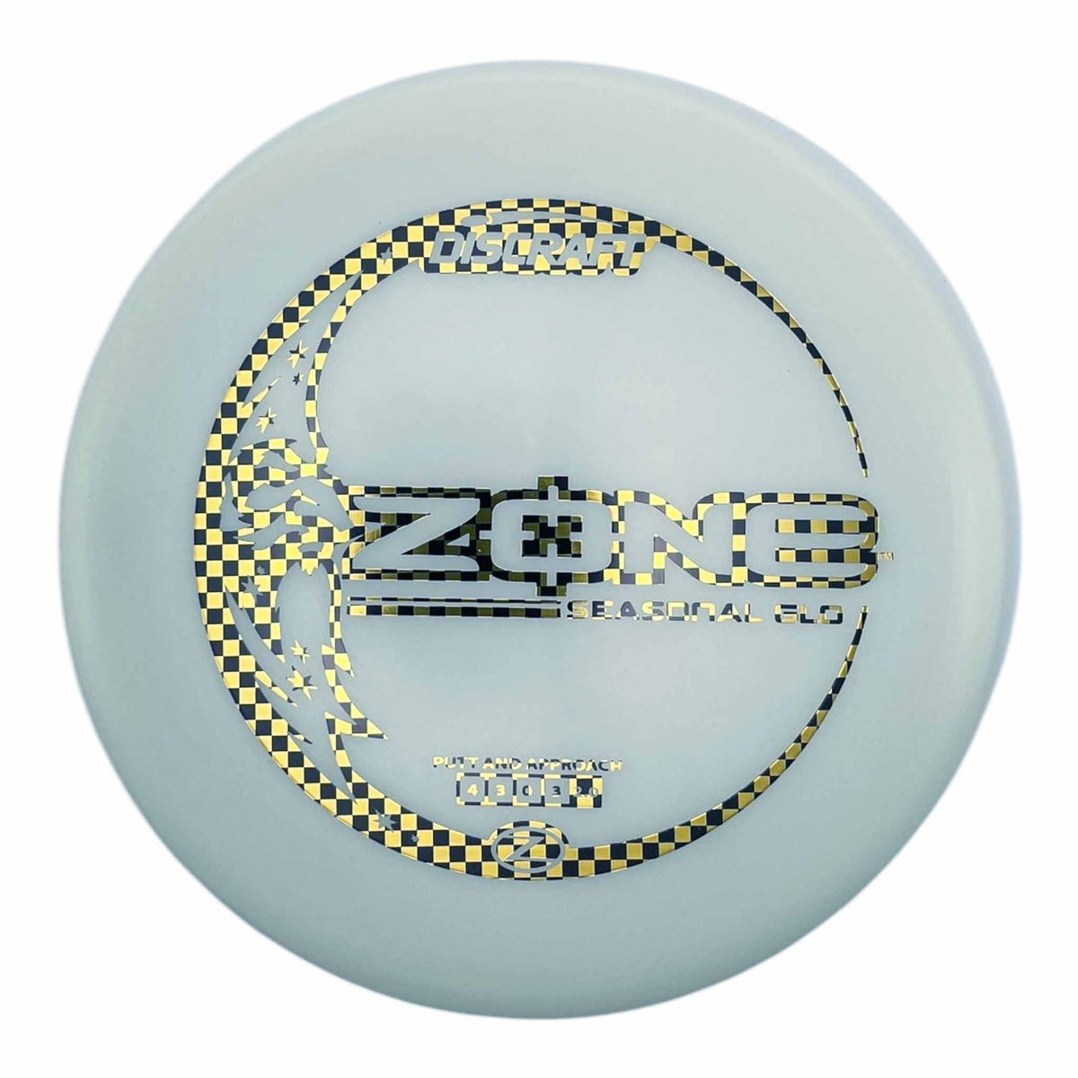 Discraft Z Glo Zone Putter &amp; Approach - Checkered Gold