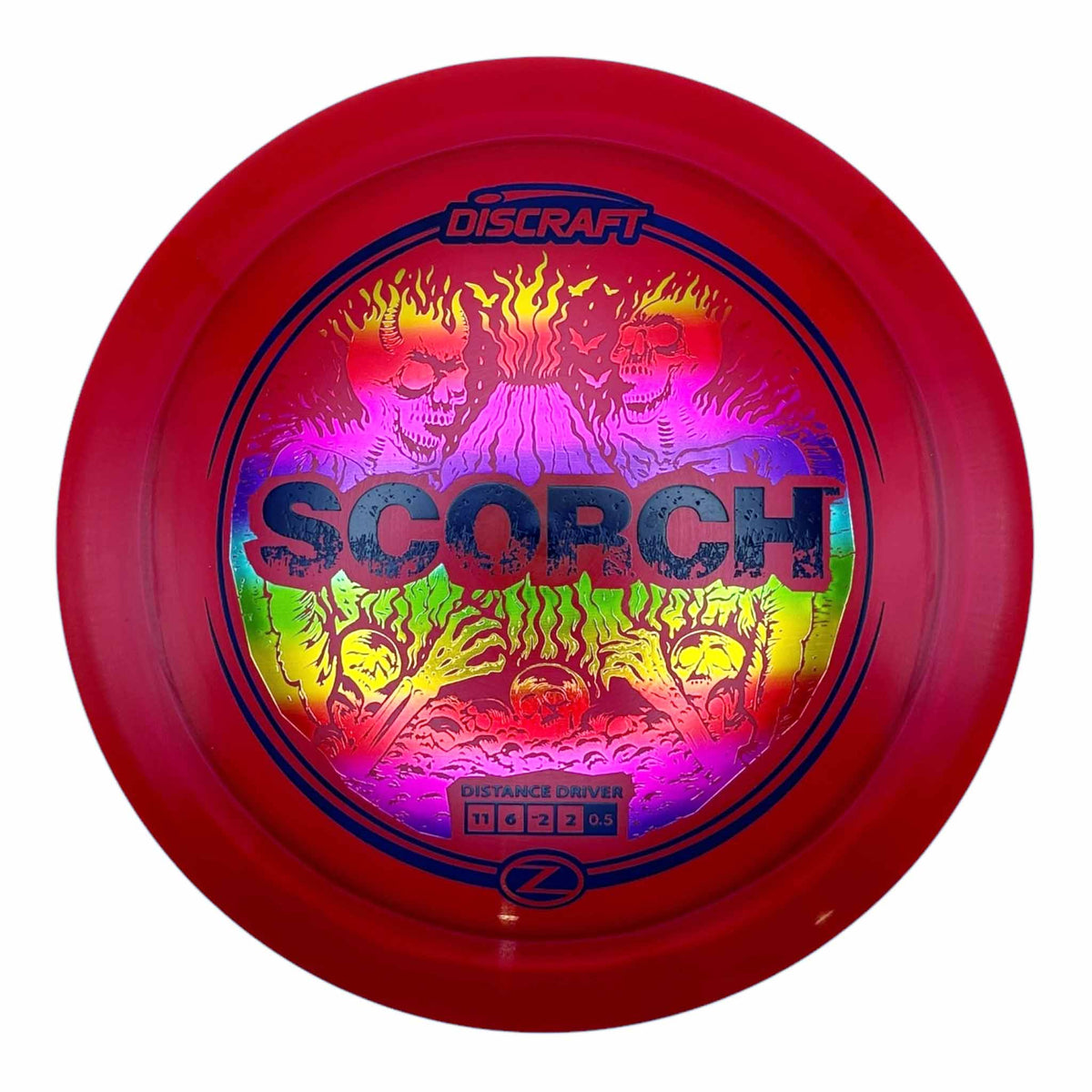 Discraft Z-Line Reimagined Scorch Distance Driver - Red / Rainbow