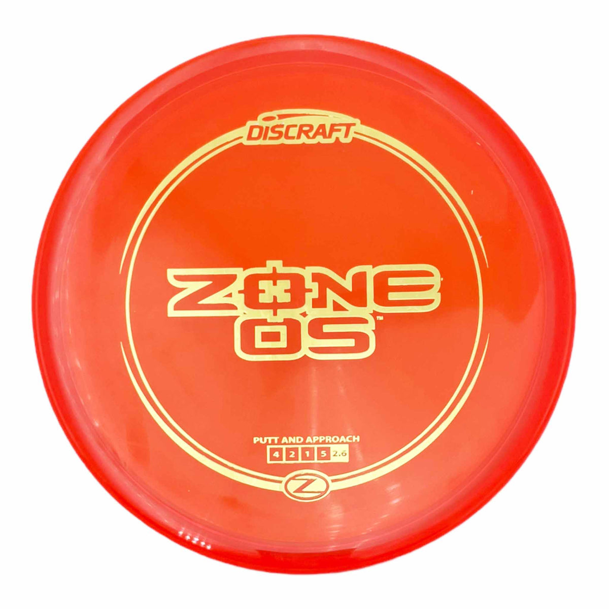 Discraft Z-Line Zone OS putter and approach - Orange / Gold