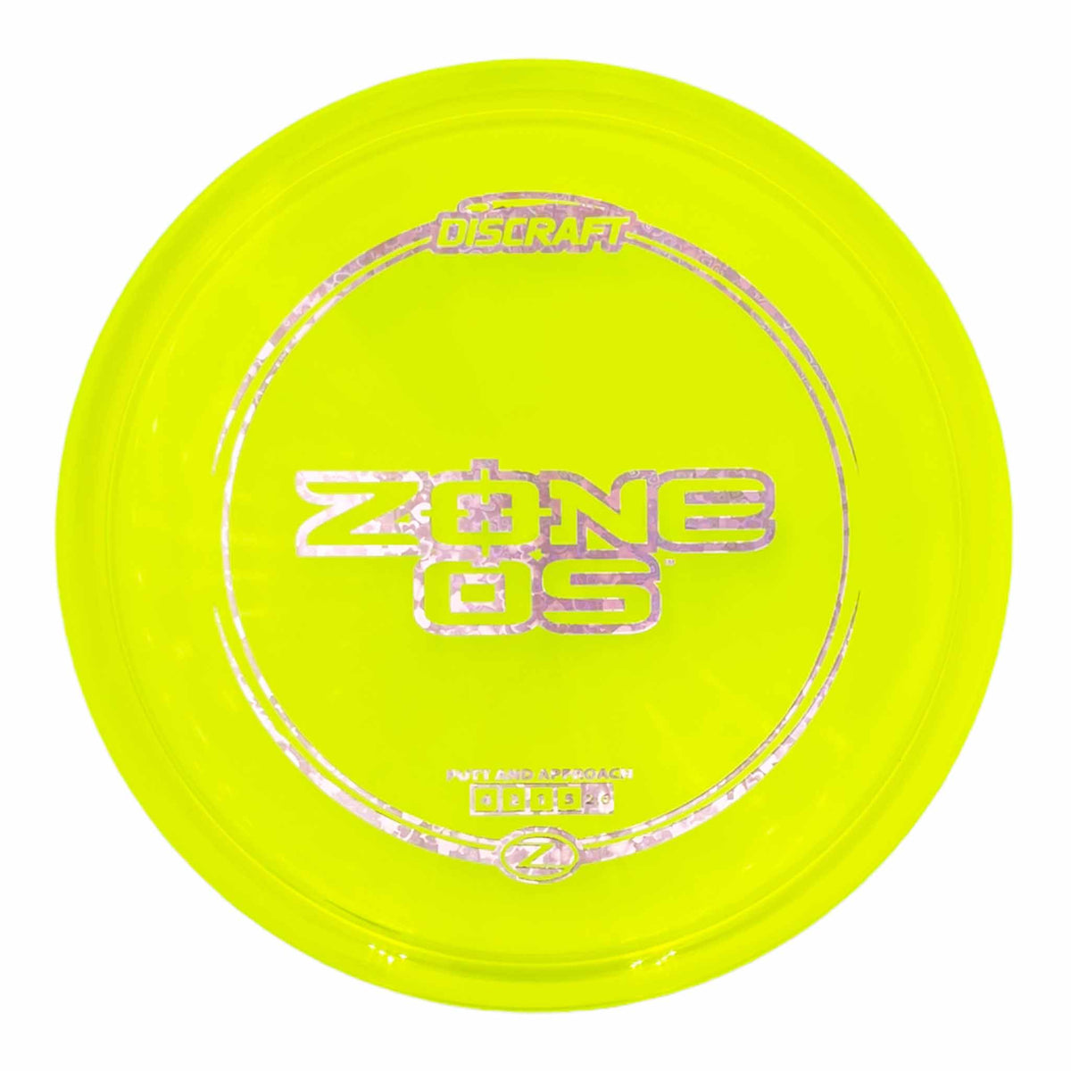Discraft Z-Line Zone OS putter and approach - Yellow / Pink