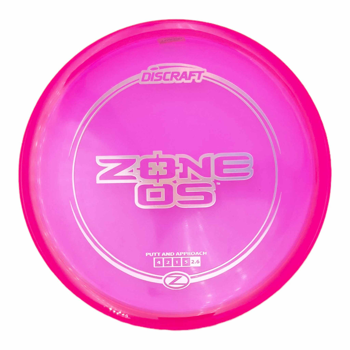 Discraft Z-Line Zone OS putter and approach - Pink / Silver