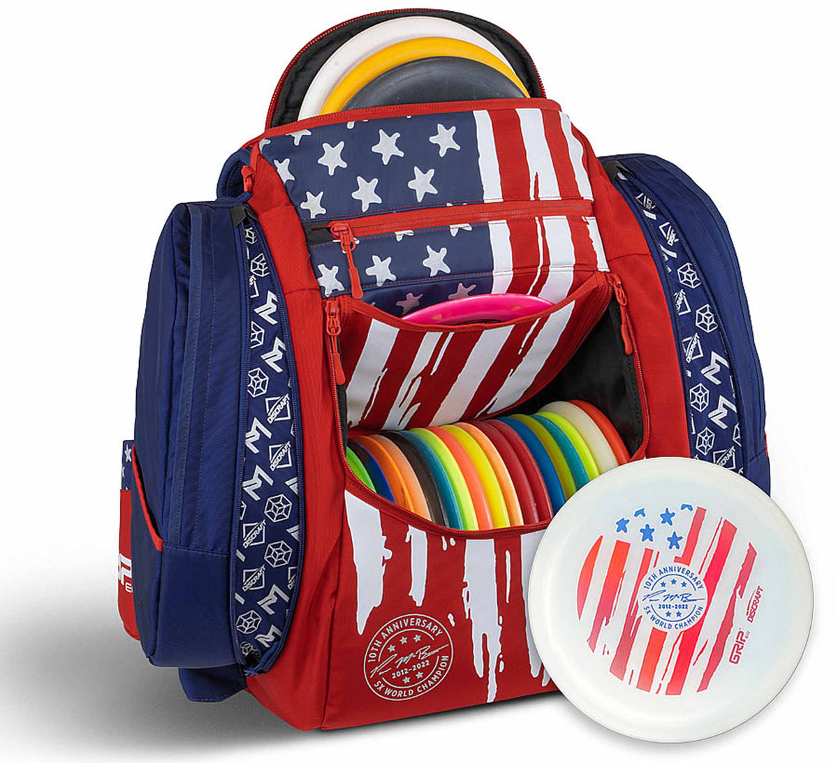 Discraft GRIPeq AX5 Paul McBeth 10 Year Anniversary Disc Golf Bag