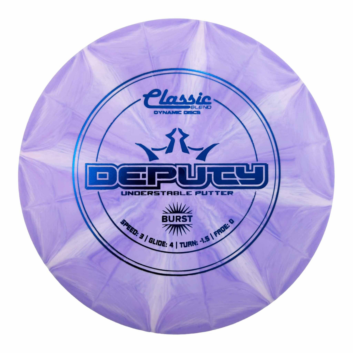 Dynamic Discs Classic Blend Burst Deputy putter - Purple