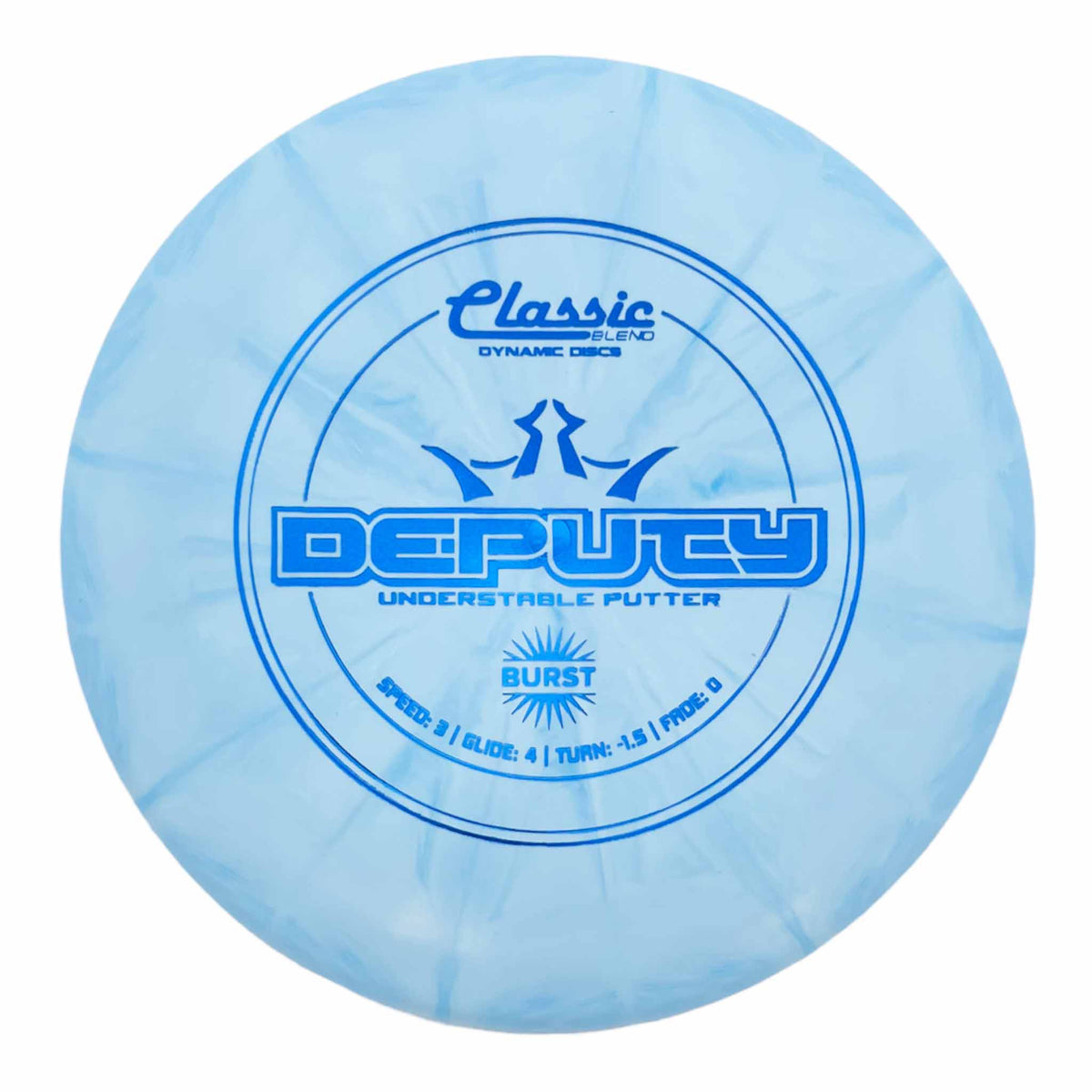 Dynamic Discs Classic Blend Burst Deputy putter - Blue