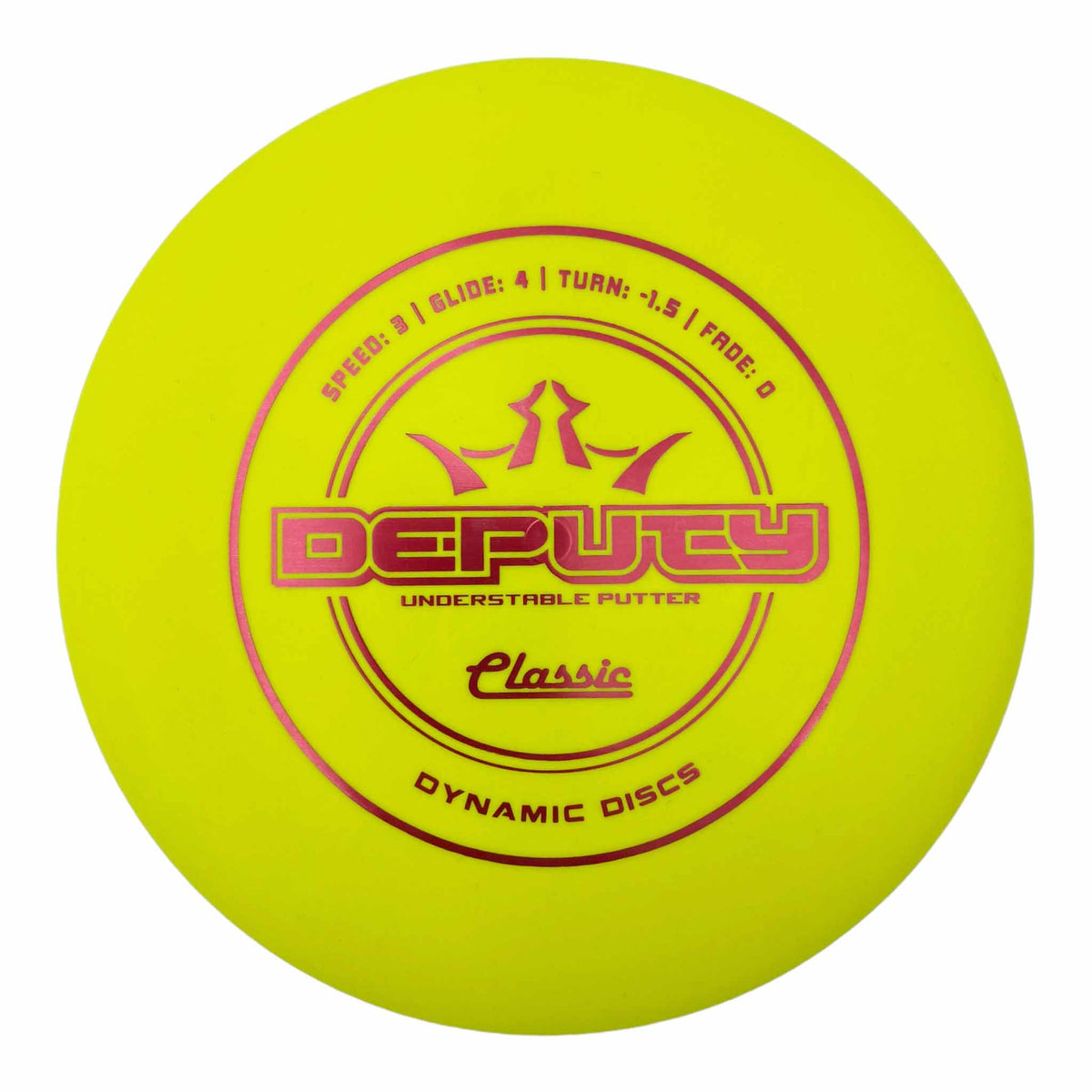 Dynamic Discs Classic Deputy putter - Yellow