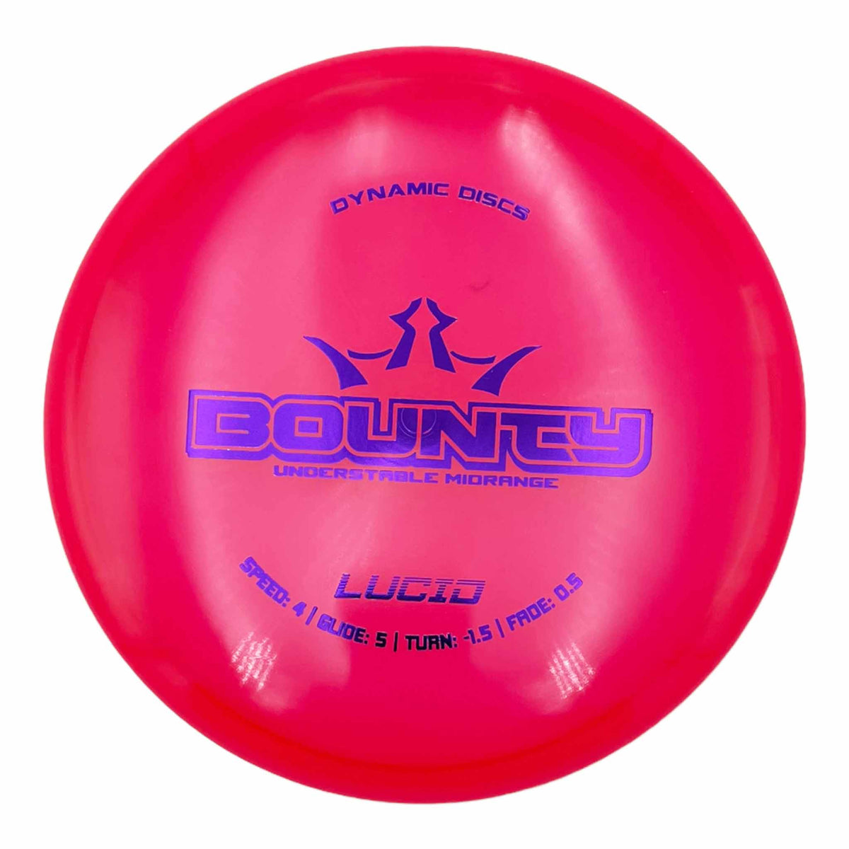 Dynamic Discs Lucid Bounty midrange - Red / Purple