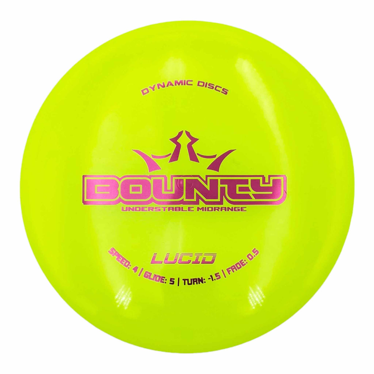 Dynamic Discs Lucid Bounty midrange - Yellow / Red