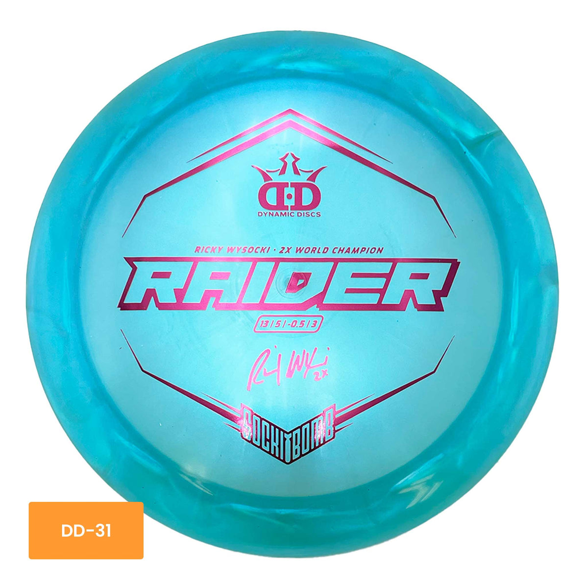 Dynamic Discs Dynamic Discs Lucid-X Chameleon Raider Ricky Wysocki Sockibomb distance driver