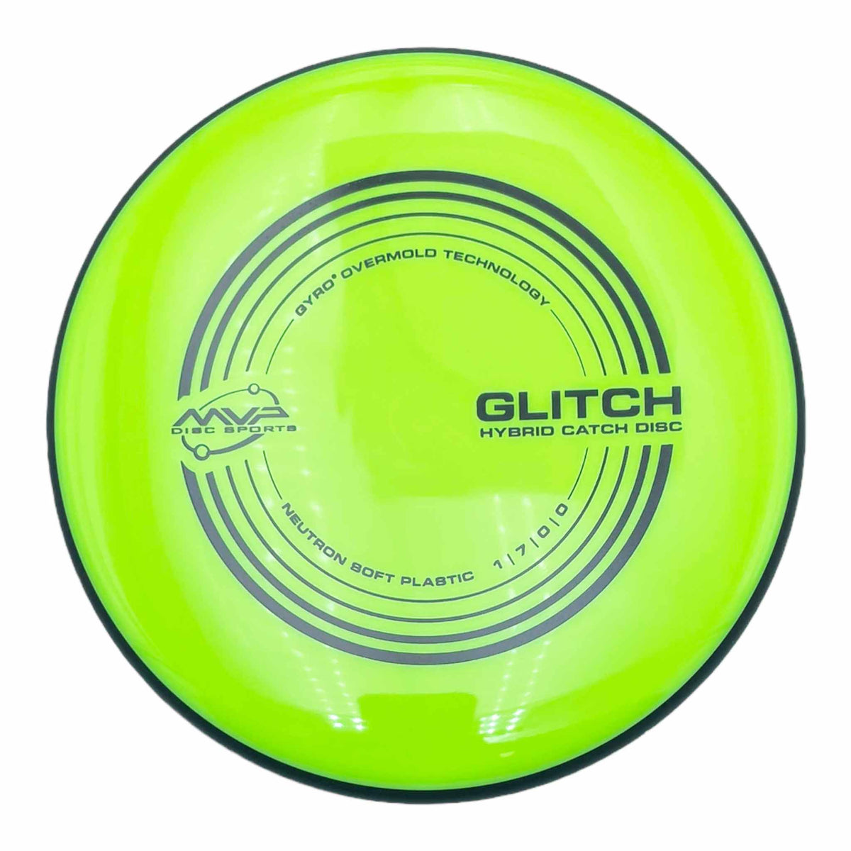 MVP Disc Sports Neutron Soft Glitch putter and approach - Lime Green