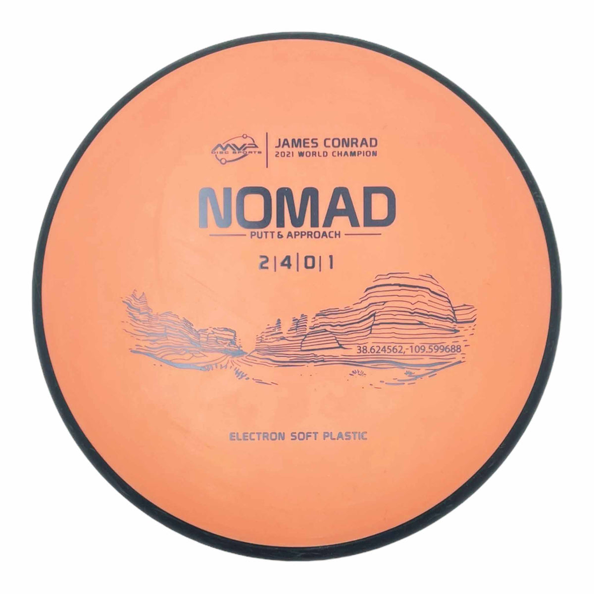MVP Disc Sports Electron Soft Nomad putter and approach - Orange