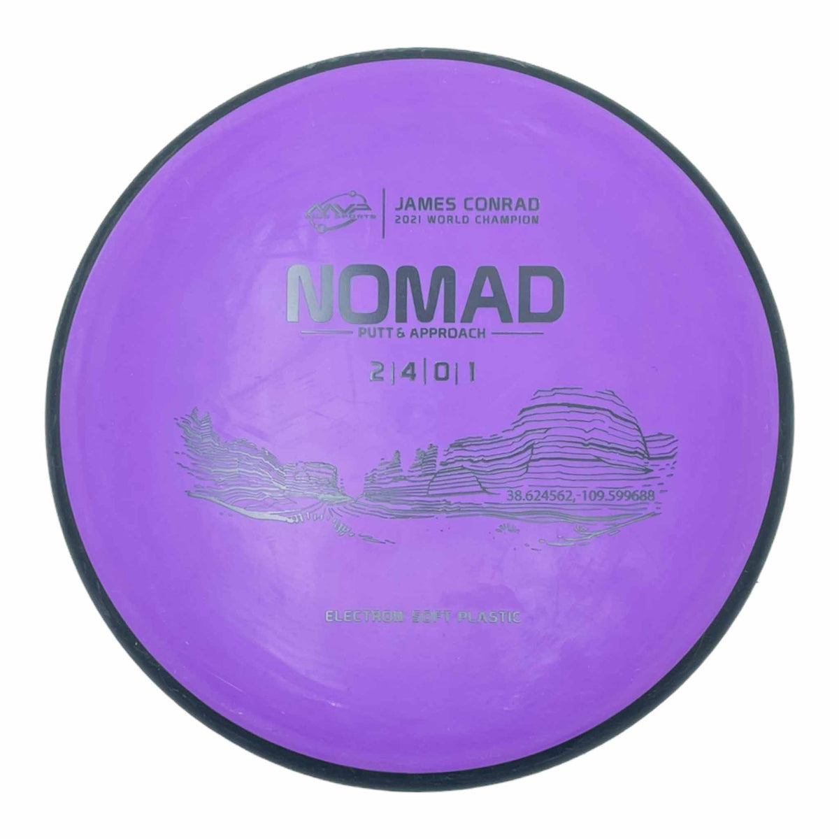 MVP Disc Sports Electron Soft Nomad putter and approach - Purple
