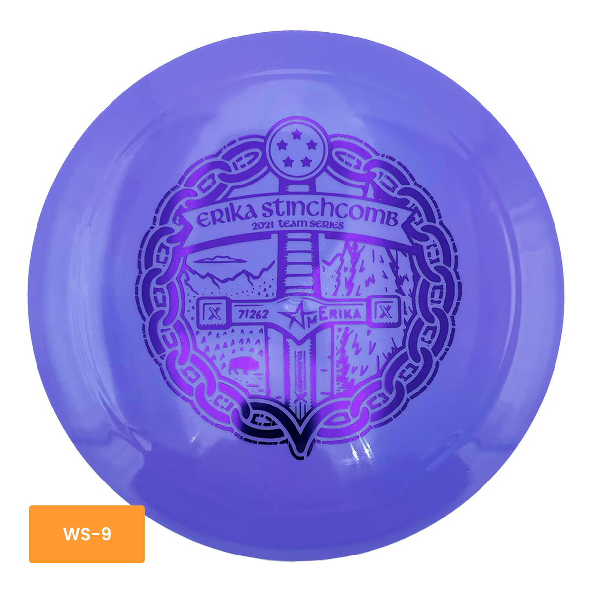 Westside Disc Tournament-X 2021 Erika Stinchcomb Team Series Sword distance driver - purple