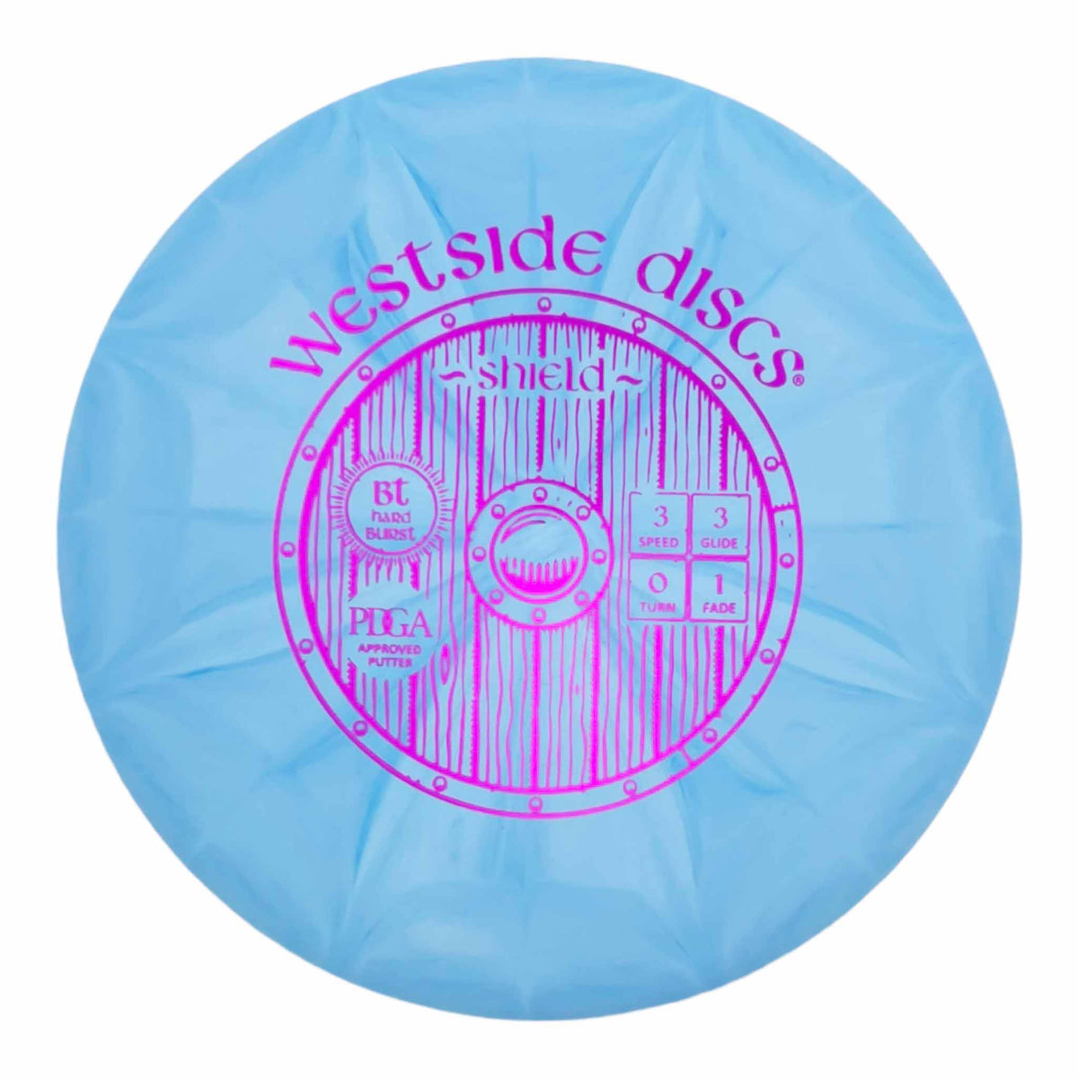 Westside Discs BT Hard Burst Shield putter and approach - Blue