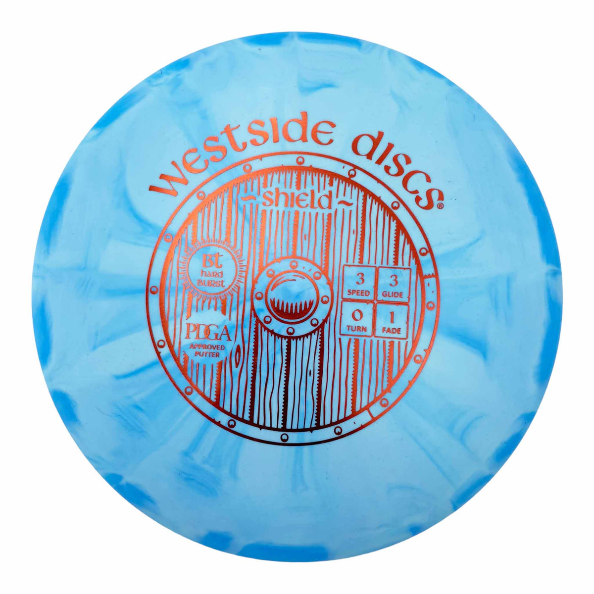 Westside Discs BT Hard Burst Shield putter and approach - Blue