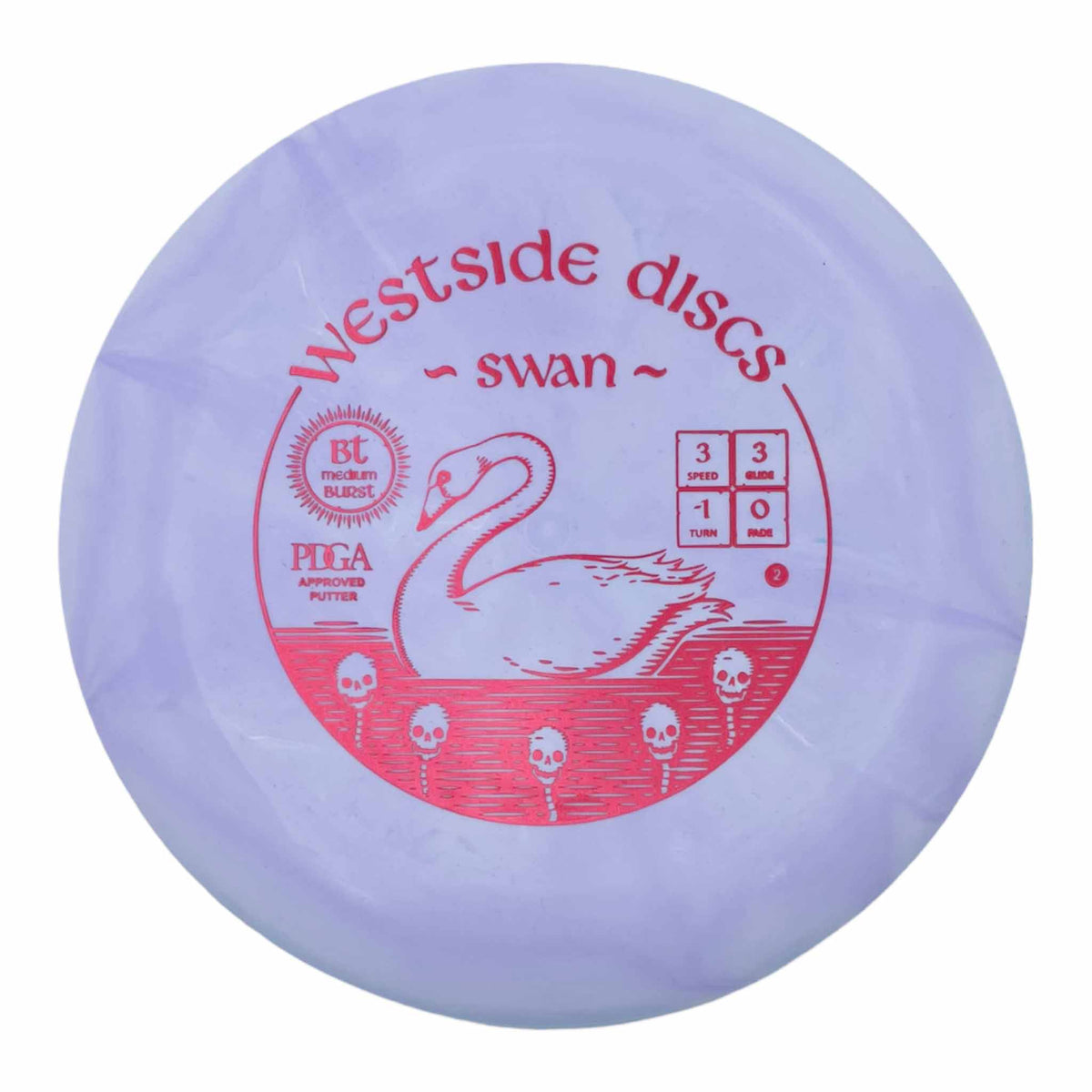 Westside Discs BT Medium Burst Swan putter et approche