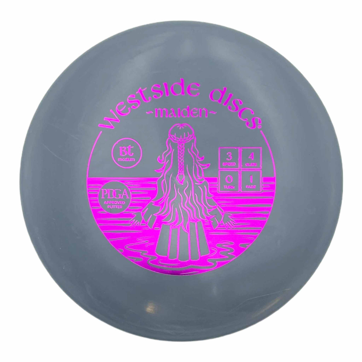 Westside Discs BT Medium Maiden putter and approach - Grey