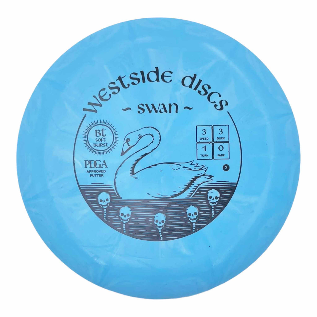 Westside Discs BT Soft Burst Swan putter and approach - Blue