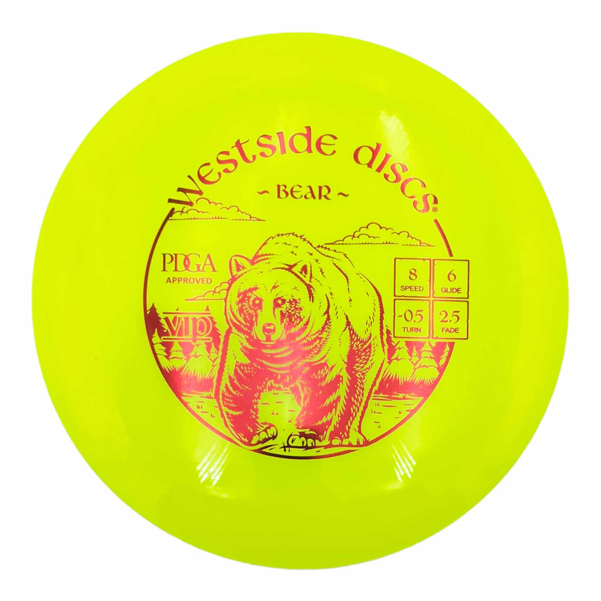 Westside Discs VIP Bear distance driver - Yellow / red