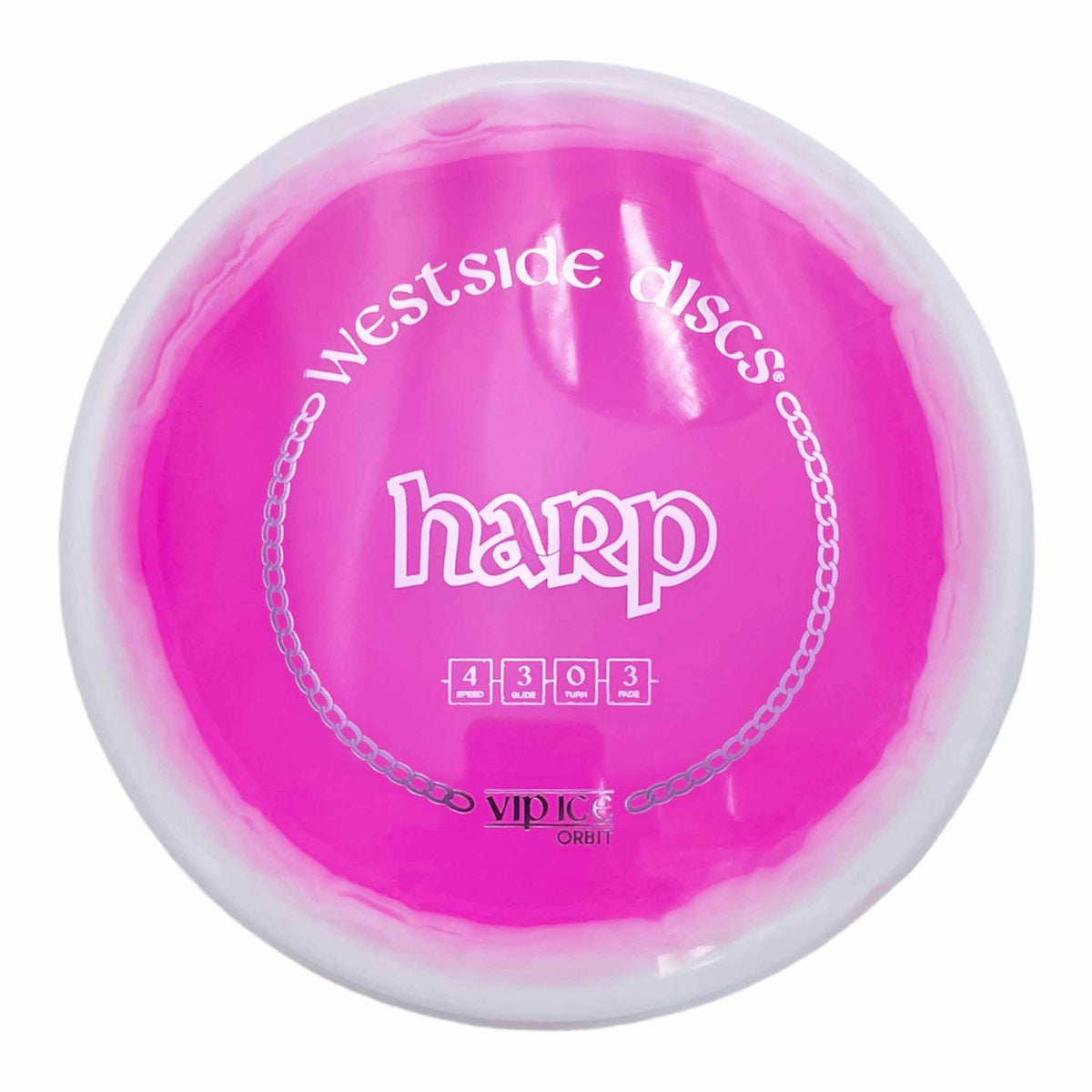 Westside Discs VIP Ice Orbit Harp midrange putter - Pink