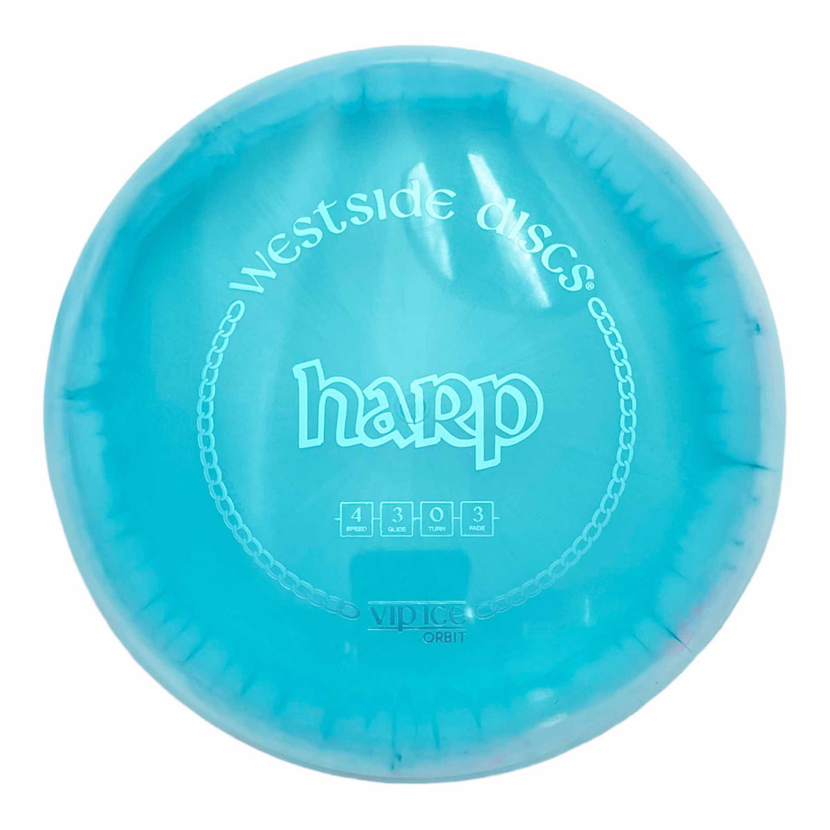 Westside Discs VIP Ice Orbit Harp midrange putter - Blue