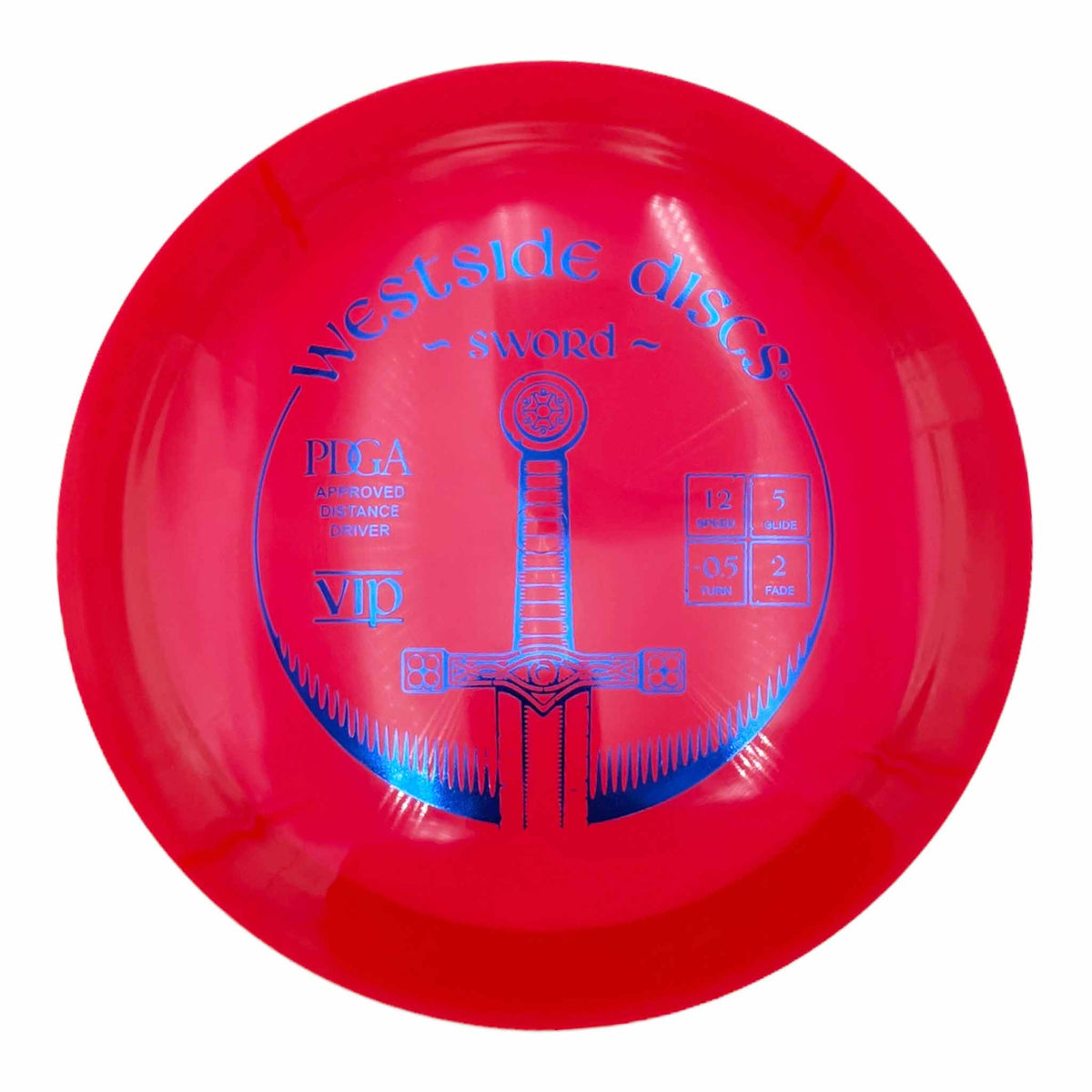 Westside Discs VIP Sword distance driver - Red / Blue
